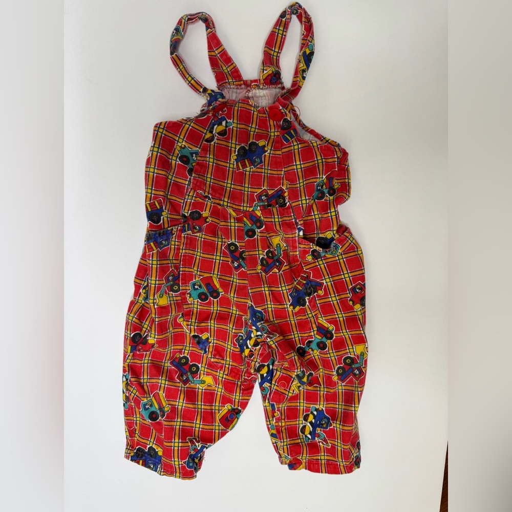 Vintage kids 18 months liberty overalls 80s 90s